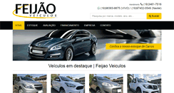 Desktop Screenshot of feijaoveiculos.com.br