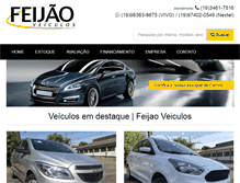 Tablet Screenshot of feijaoveiculos.com.br